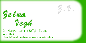 zelma vegh business card
